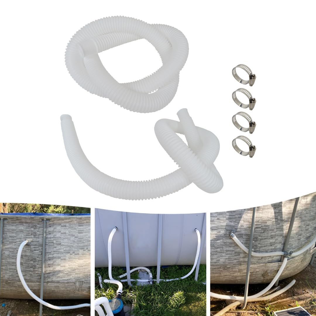 2 Pack Pool Pump Replacement Hose 1 25 Diameter 59 Long Filter Hoses For Intexx 607 637