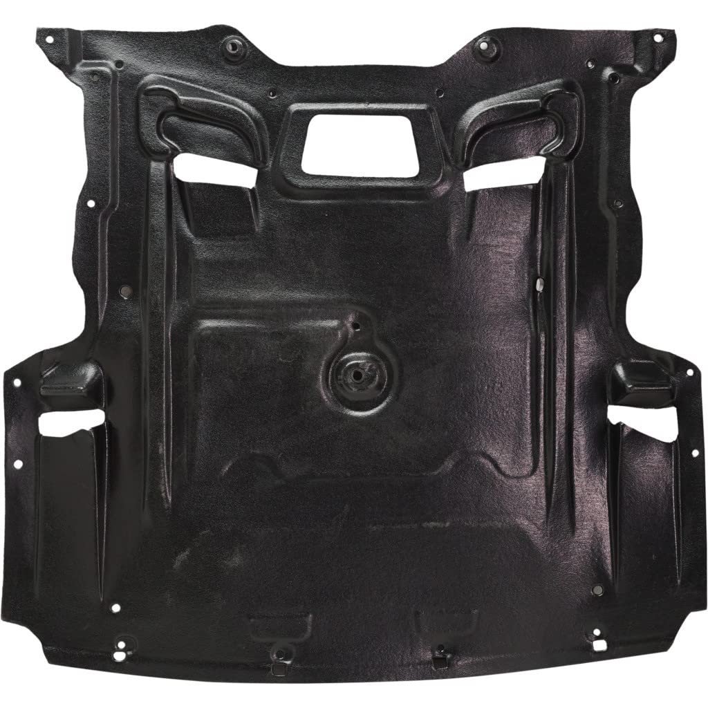 Front Engine Splash Shield For Bmw 740li 740i 2011 2012 2013 2014 2015 Rwd Replacement Bm1228195 51757185113 Black Plastic