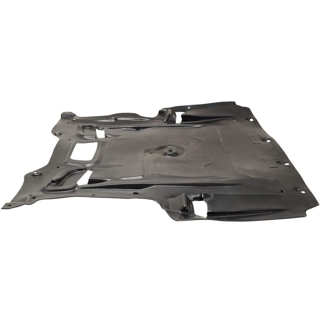 Front Engine Splash Shield For Bmw 740li 740i 2011 2012 2013 2014 2015 Rwd Replacement Bm1228195 51757185113 Black Plastic