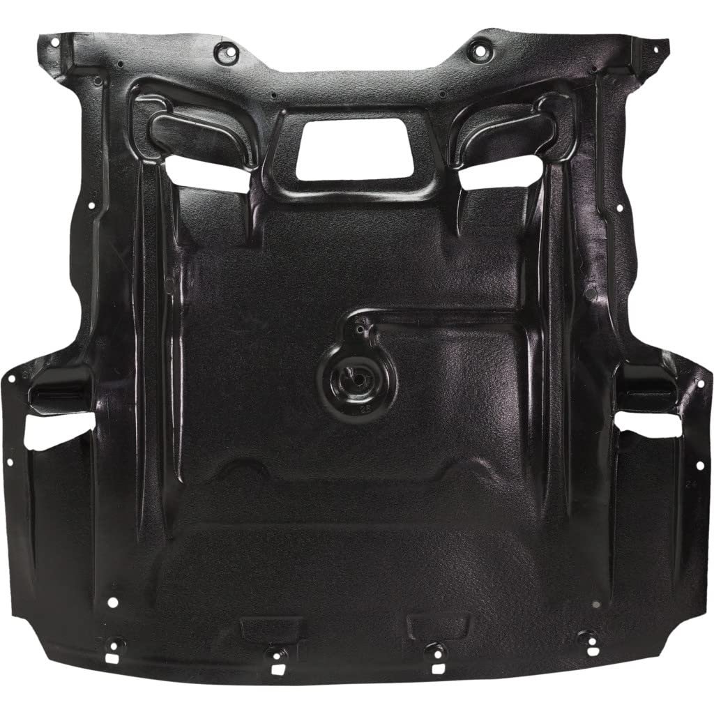 Front Engine Splash Shield For Bmw 740li 740i 2011 2012 2013 2014 2015 Rwd Replacement Bm1228195 51757185113 Black Plastic