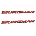 3d Raise Motorcycle Burgman Stickers Decals Emblem Compatible With Suzuki An125 An200 An400 An650 2002-2011 Red