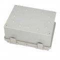 Waterproof Ip65 Electrical Junction Box Abs Plastic Dustproof Project Enclosure With Hinged Shell 8 7 In X 6 4 3 Grey 