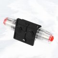 1 Set Dc 12v- 48v 150amp For Car Circuit Breaker With Manual Reset Inline Fuse Holder Protector Black Red 