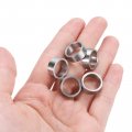 Uxcell 5pcs Stainless Steel Spacer 12mm Bore X 15mm Od 6mm Length Screw Standoff Bushing Plain Finish Round Metal For Id Screws