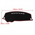 X Autohaux Car Dashboard Cover Nonslip Black Red Dash Mat For Mitsubishi Lancer Ex 08-17