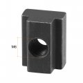 Uxcell M6 Thread T Slot Nuts Alloy Steel Black Oxide Finish Grade 8 Tapped Through T-nuts Furniture 10pcs