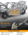 A-premium Manual Window Regulator Compatible With Honda Civic 1996-2000 2 Door Front Right Passenger Side