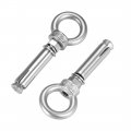 Uxcell M6 X 50 Expansion Eyebolt Eye Nut Screw With Ring 304 Stainless Steel Anchor Raw Bolts 2 Pcs