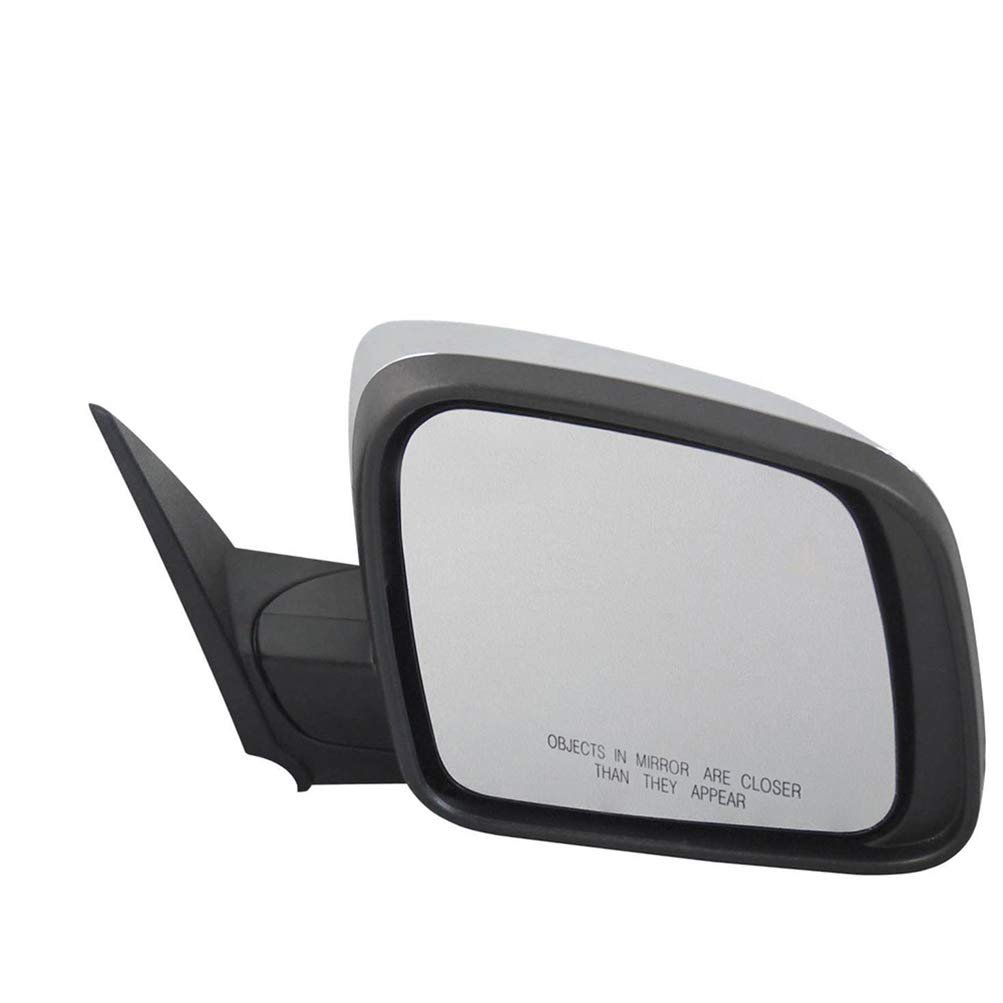 Black Passenger Side View Mirror Metallic Finish With Power Adjustment Manual Folding Heated Compatible For 2011-2018 Dodge