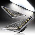 Eparts Clear Lens White Led Turn Signal Side Marker Lights For 2001-2004 Ford Focus Mk1 2000 2006 Mondeo Mk3 