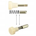 Uxcell Plunger Latches Spring-loaded 6 3mm Dia Head 5 5mm Spring 43mm Total Length 4pcs