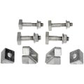 Battery Terminal Bolt And Wedge For Ford Mustang 2011 Alloy Steel M5 M6 Thread 10mm 8mm Hex Size Replaces 20807051 20807052 