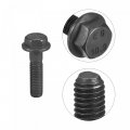 Uxcell M10x40mm Hex Flange Bolts 6pcs 10 9 Grade Carbon Steel Hexagon Head Screws