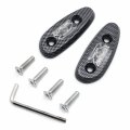 Carbon Fiber Mirror Block Off Base Plates For Suzuki Gsxr 600 750 1000 Gsx-r 2000 To 2005 Billet Aluminum With Logo 1 Pair 