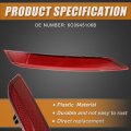 1pcs Rear Right Bumper Reflector Light Cover 6c0945106b For Vw Polo 2014-2017 Red