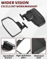 Adjustable Side Mirrors For Honda Pioneer 700-2 700-4 2014-2025 Accessories Exterior Wider Foldable Rearview Mirror With