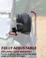 Adjustable Side Mirrors For Honda Pioneer 700-2 700-4 2014-2025 Accessories Exterior Wider Foldable Rearview Mirror With