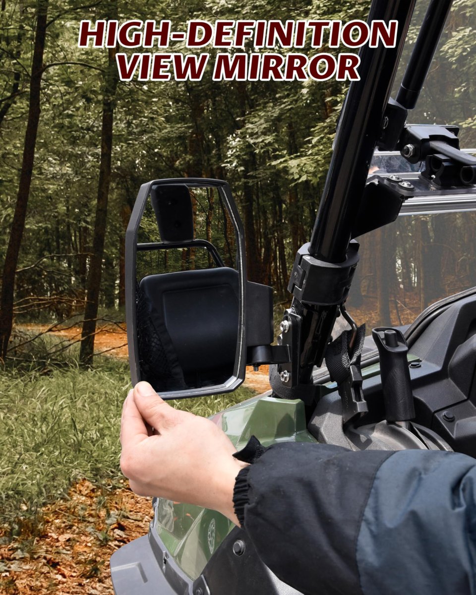 Adjustable Side Mirrors For Honda Pioneer 700-2 700-4 2014-2025 Accessories Exterior Wider Foldable Rearview Mirror With