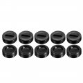 Uxcell Carbon Brush Holder Caps 12mm O 5 0mm I D 5mm Thickness Motor Cover Plastic Fitting Thread Black 10pcs