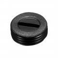 Uxcell Carbon Brush Holder Caps 12mm O 5 0mm I D 5mm Thickness Motor Cover Plastic Fitting Thread Black 10pcs