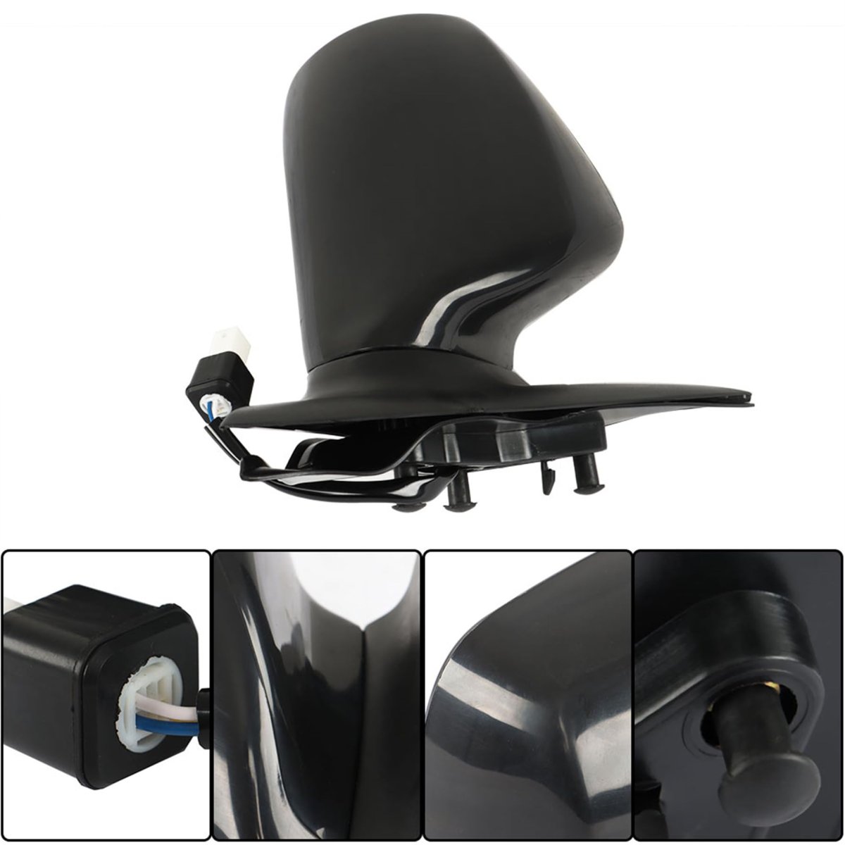 Power Side Mirror Replacement For Camry 2007 2008 2009 2010 2011 Right Passenger Black Part Number To1321215
