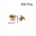Uxcell Hollow Rivet 3mm X Through Hole Copper Rivets Grommets Double-sided Circuit Board Pcb 200pcs
