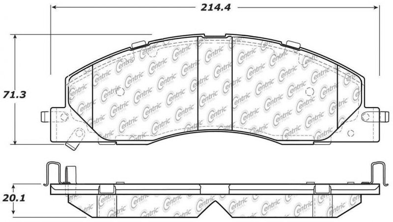 Centric 106 13990 Front Brake Pad