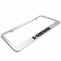 Hemi 3d Mirror Chrome Metal License Plate Frame Official Licensed Universal Fit For Car Suv Truck 12 In X 6 With Screw Cover
