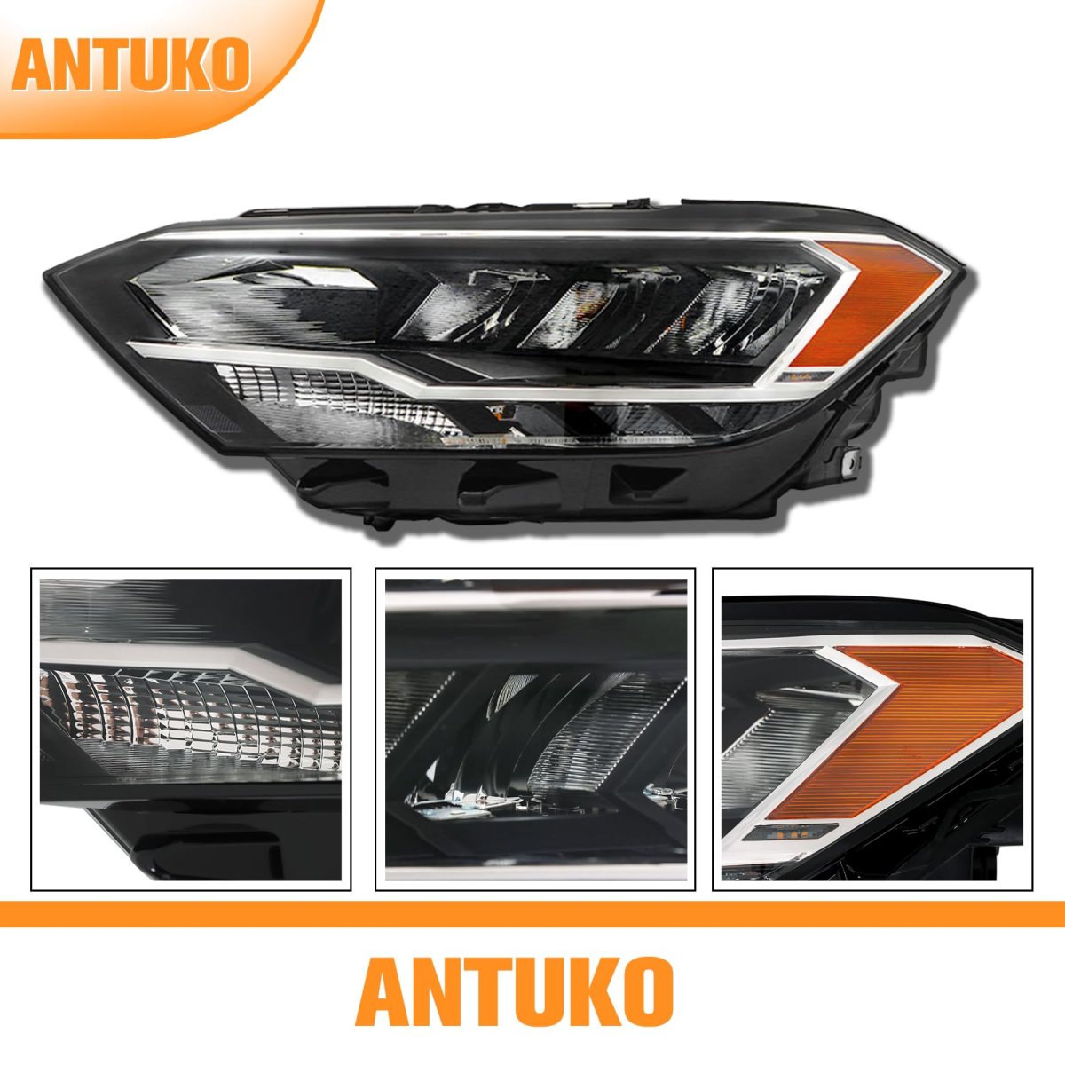 Non-projector Headlight Assembly Driver Side Replacement For J-etta 2019-2023
