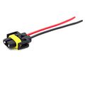 Alla Lighting H11 H8 H9 H11ll H9ll Socket Female Adapter Wiring Harness Wire For Headlights Headlamp Fog Light Lamps Bulbs 2pcs