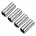 Uxcell 4 Pcs 1 4-inch Drive 8mm 6-point Shallow Socket Metric Steel With Chrome Plated