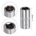 Uxcell 4 Pcs 1 4-inch Drive 8mm 6-point Shallow Socket Metric Steel With Chrome Plated
