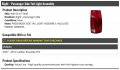 Right Passenger Side Tail Light Assembly Includes Wiring Harness Compatible With 2007-2014 Cadillac Escalade Esv