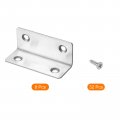 Uxcell L Bracket Corner Braces 8 Set 25x25x60 Mm Stainless Steel 90 Degree Right Angle Fastener With Screws For Shelf Chair