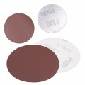 Uxcell 50pcs 4 Inch Hook And Loop Sanding Disc 320 Grits Flocking Sandpaper For Random Orbit Sander Brown