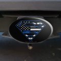 Superman Thin Blue Line Flag Shield Logo Oval Tow Trailer Hitch Cover Plug Insert