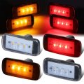 Auto Dynasty 4pcs Clear Lens Dually Bed Side Fender Led Marker Cab Light Compatible With Ram Truck 3500 10-17
