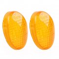 Gzyf 1 Pairs Motorcycle Turn Signal Light Lens Cover Front Rear Signals Covers Trim For Kawasaki Ex250r Ninja 250r Vulcan S 650