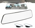Rear View Mirror Panoramicview Car Interior Clip-on Wide Angle Rear To Reduce Blind Spot Effectively For Suv Trucks A Convex 2 