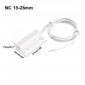 Uxcell Mc-38 Surface Mount Wired Nc Door Sensor Alarm Magnetic Reed Switch White 2pcs