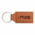 Ipick Image Compatible With Ford F150 Fx4 Off Road Rectangular Brown Leatherette Key Chain