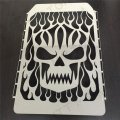 Smt-chrome Skull Flame Radiator Grille Cover Stainless Compatible With Honda Gl1500 Steel Moto B00xohytnk