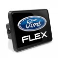 Ipick Image Compatible With Ford Flex Uv Graphic Black Metal Face-plate On Abs Plastic 2 Inch Tow Hitch Cover