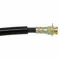 Brake Hydraulic Hose For Cadillac Deville Fleetwood 1990 1991 Treated Steel Fittings Black Flexible 12 25 In Length