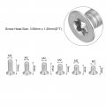 Uxcell M2 Torx Security Screws Kit M2x3 4 5 6 8 10mm 120pcs 304 Stainless Steel Countersunk Head Tamper Proof Screw W 1pcs T6
