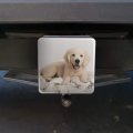Golden Retriever Puppy Dog And Blanket Tow Trailer Hitch Cover Plug Insert