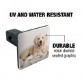 Golden Retriever Puppy Dog And Blanket Tow Trailer Hitch Cover Plug Insert