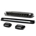 Auto Dynasty For Silverado Sierra Gmt900 Black Yellow Led Cab Roof Running Light Dual Row 3rd Brake 