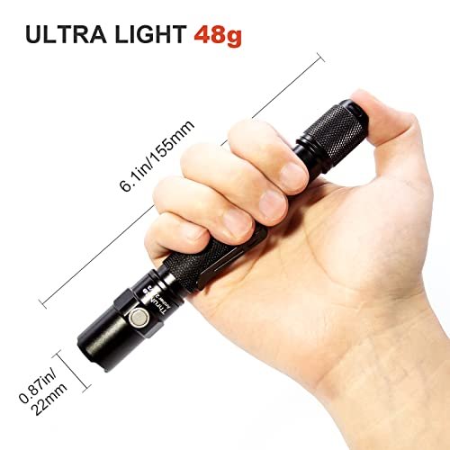 Archer 2a V3 Led Flashlight 2 Pack 500 Lumens Mini Aa Ipx8 Waterproof Dual Switch Outdoor Light With Lanyard And Pocket Clip