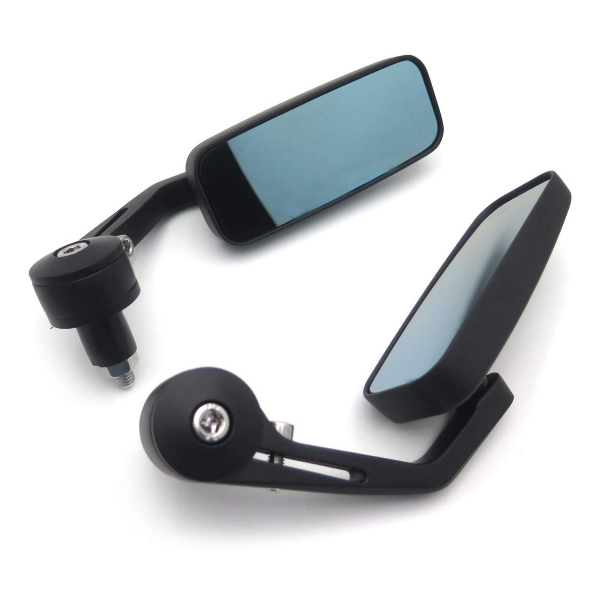 Black Mirrors Compatible With Suzuki Kawasaki Harley For Any 7 8 Or 1 Diameter Handle B01c0sx5ns